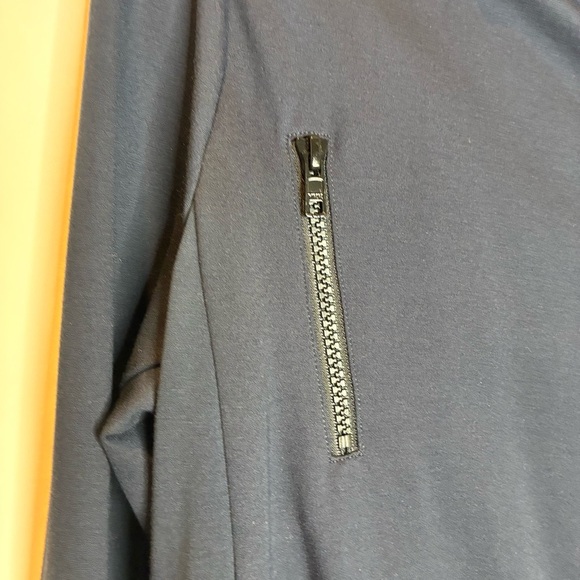 Cabi 5476 Chance Moto Jacket Navy Blue Size M Full Zip - Picture 3 of 5